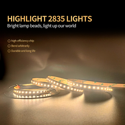 2835 tira flexível Dimmable do diodo emissor de luz de 120 lâmpadas conduziram luzes de tira