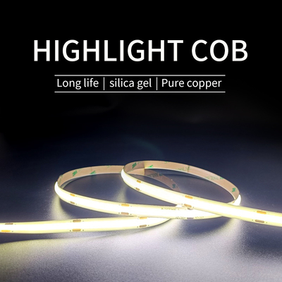 Fita LED impermeável 12V COB 480 grânulos Monocromático Tipo 50000H