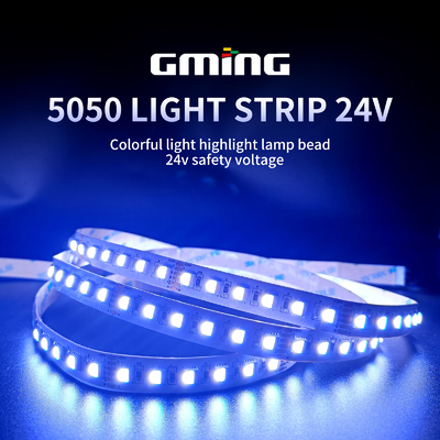 RGB flexível SMD 5050 LED faixa de luz IP20 ângulo de feixe de 120 graus