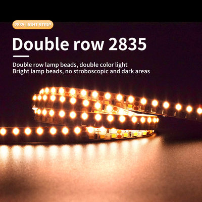Dimming SMD 5050 LED Strip Light de baixa voltagem linha dupla flexível 12V/24V