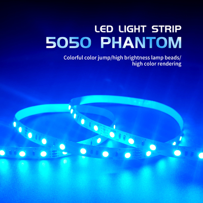 Luz de tira flexível do diodo emissor de luz da tensão 24V SMD 5050 da luz de tira do diodo emissor de luz de um RGB de 1 medidor 5050