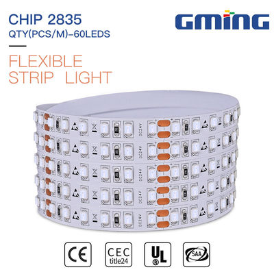 C.C. flexível 12V da luz de tira do diodo emissor de luz de 60 diodos emissores de luz/M SMD 2835 para a decoração interna
