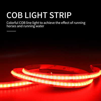 Phantom COB LED Strip Light Baixa Tensão Linha Flexível Ultra Estreita Cor Vermelha