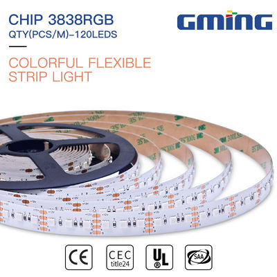 520-530nm luz de tira flexível do diodo emissor de luz do alumínio 5050 12W RGB