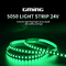 Fita LED colorida RGB SMD 5050 flexível para vitrine de bar/escadas